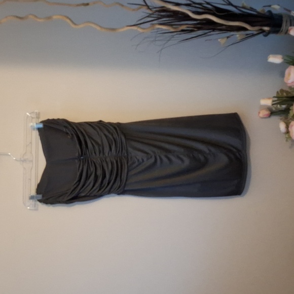 Express Metallic Gray Mini Dress - Picture 4 of 7